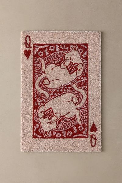 Cat Of Hearts Coir Doormat