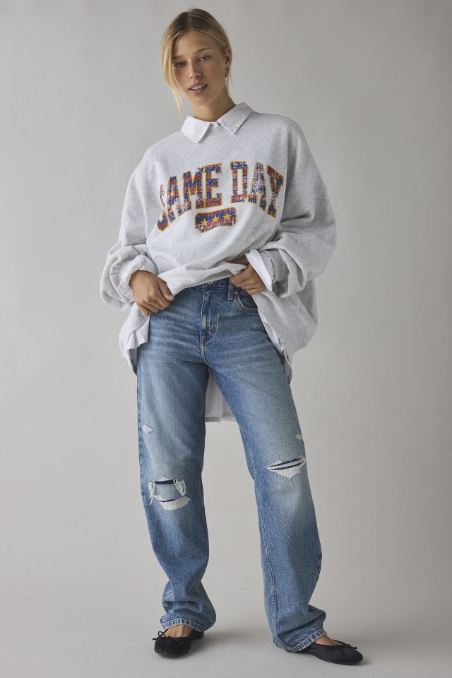 Lee Lee Classic Rider™ Mid-Rise Distressed Straight Leg Jean