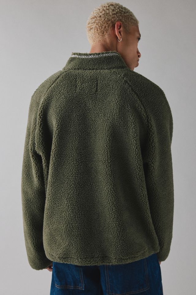 BDG Solid Fleece Quarter Zip Sweatshirt #1