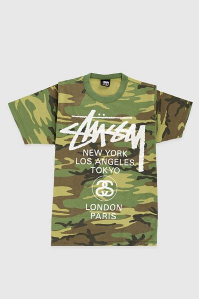 トップス STUSSY 2 TONE COTTON MESH CREW Stussy 2 Tone Cotton Mesh LS Crew (Green) - Commonwealth