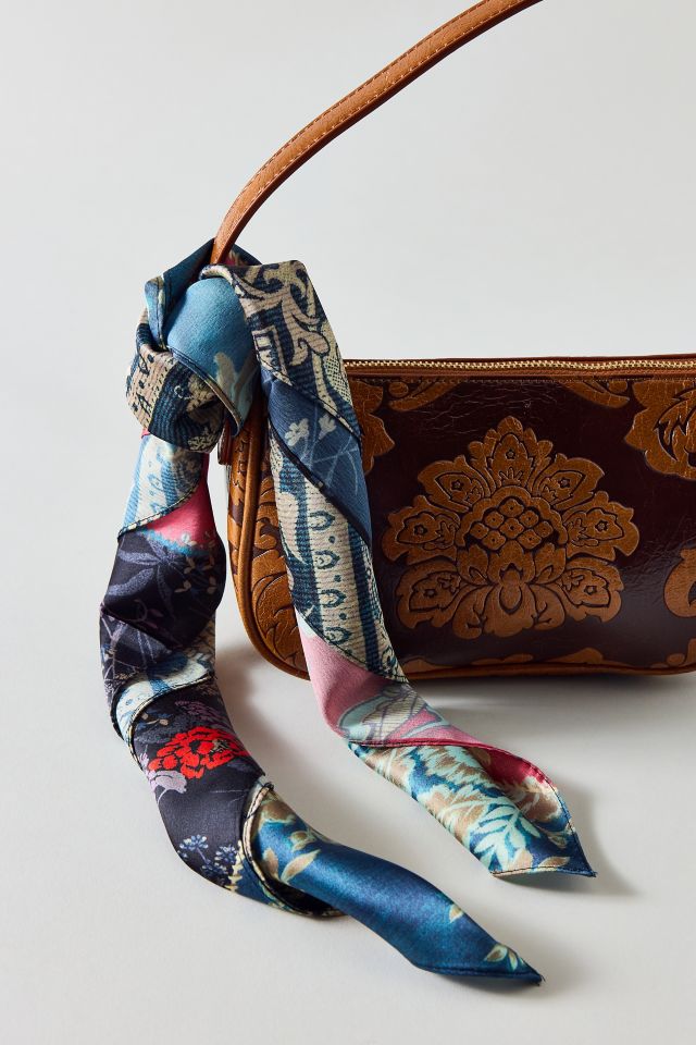 Patchwork Pattern Silky Scarf #1