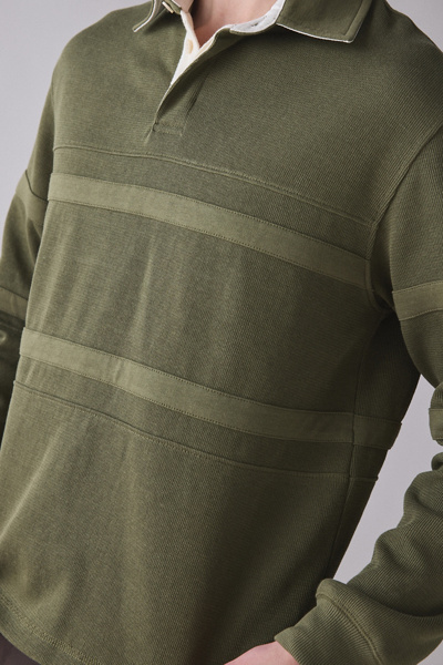 Standard Cloth Ryder Blocked Rugby Shirt