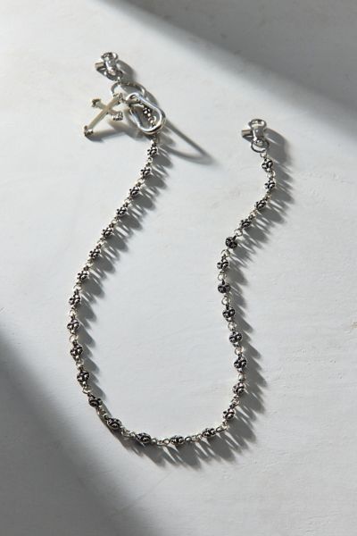 Curb Link & Pearl Wallet Chain