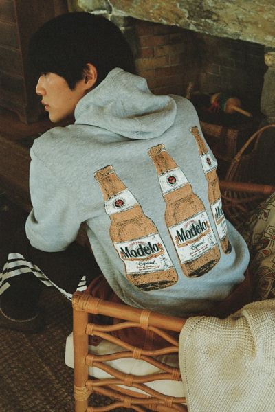 Modelo Beer Bottles Graphic Hoodie Sweatshirt