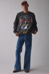 Willie Nelson Eagle Graphic Distressed Crew Neck Sweatshirt