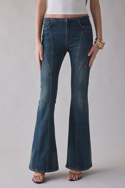 GUESS ORIGINALS Low-Rise No Waistband Extra Flare Jeans