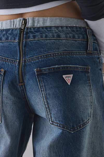 Guess Originals Boxer Waistband Low-Rise Wide Leg jean