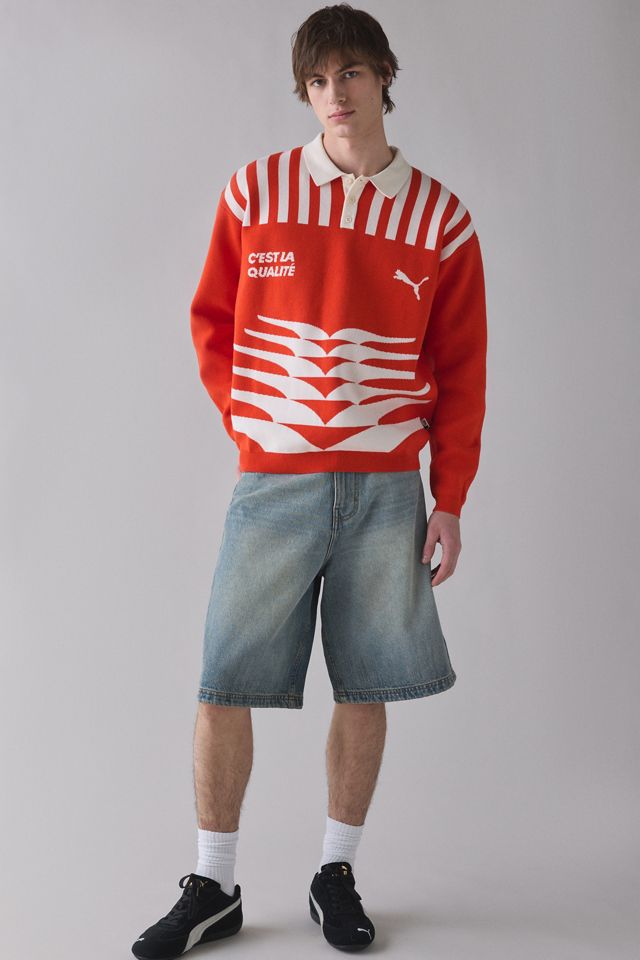 Puma NeverWorn Knit Jersey Polo Sweater | Urban Outfitters
