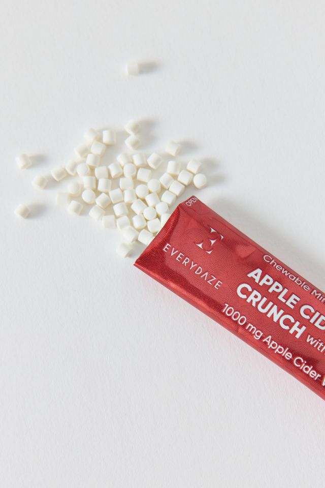 EVERYDAZE Apple Cider Vinegar Crunch Chewable Mini Tablet Snack Packet Set #1