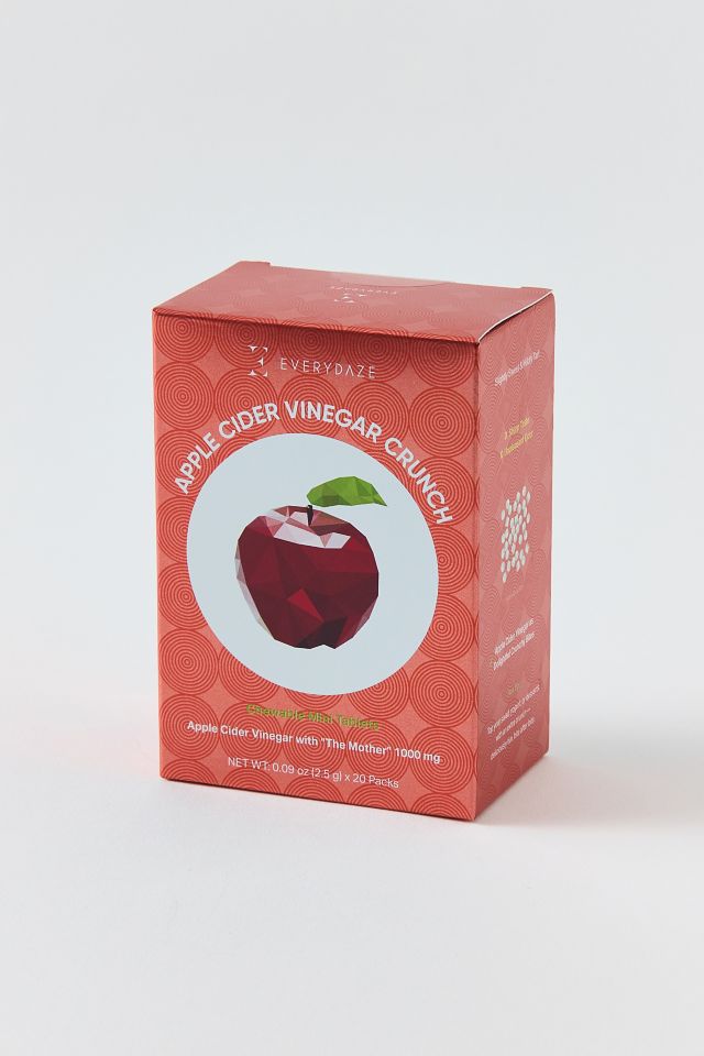 EVERYDAZE Apple Cider Vinegar Crunch Chewable Mini Tablet Snack Packet Set #2
