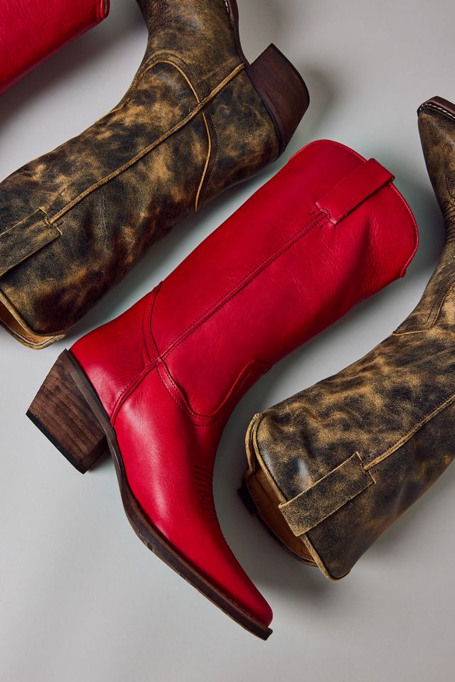 Steve Madden Albany Western Leather Cowboy Boot #6