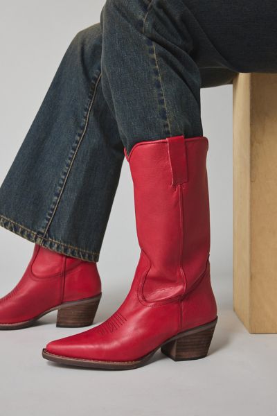 Steve Madden Albany Western Leather Cowboy Boot