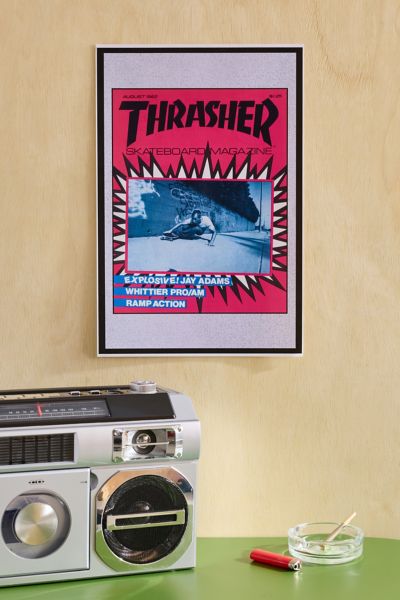 Urban Outfitters Thrasher Cover August 1982 Poster At  In Multi