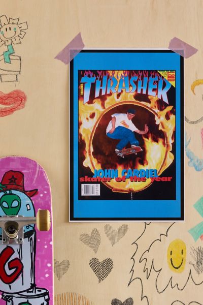 Urban Outfitters Thrasher Cover April 1993 Poster At  In Blue