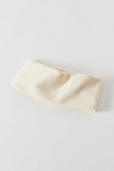 Urban Outfitters Cleo Supersoft Knit Headband In Ivory, Women's At  In Gold