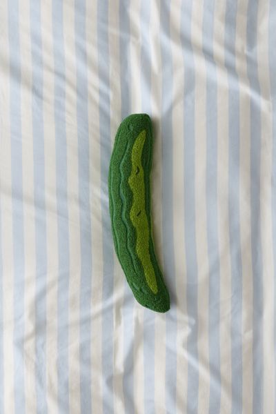 Urban Outfitters Pickle Shaped Tufted Throw Pillow In Green At  In Green