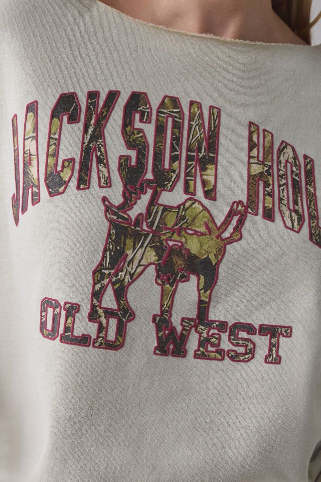 Jackson Hole Graphic Off-The-Shoulder Pullover #3