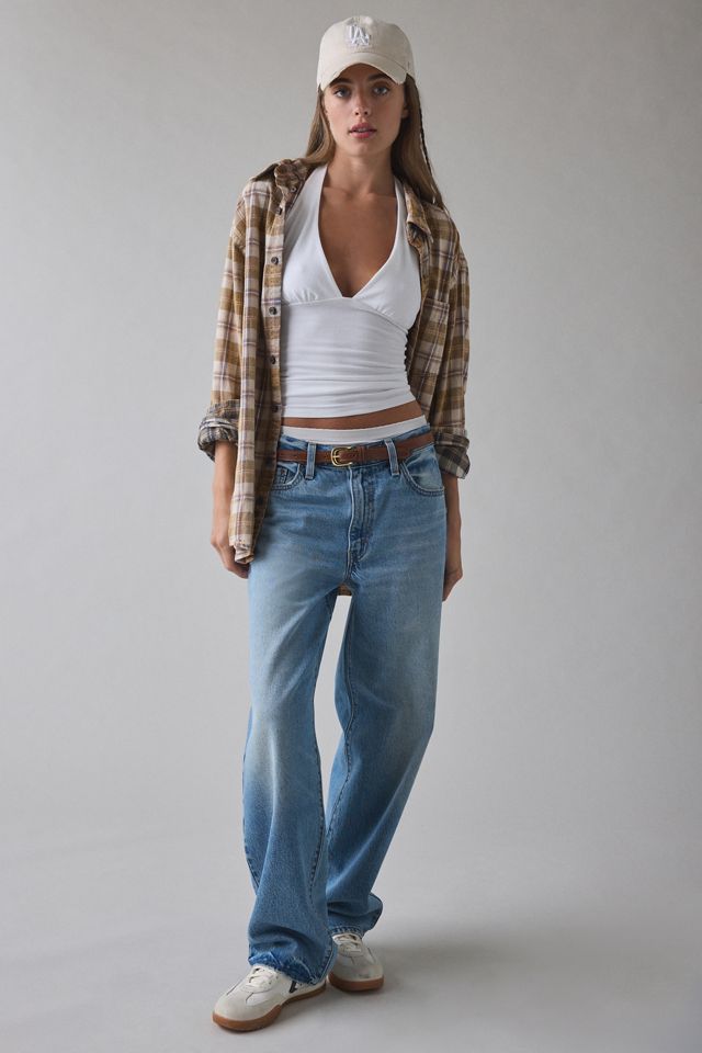 Kimchi Blue Breakup Plunging Cropped Halter Top #2