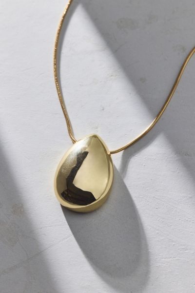 Urban Outfitters Maisie Gold Metal Pendant Necklace In Gold, Women's At  In Gold