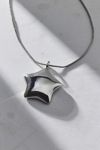 Kat Silver Metal Star Pendant Necklace
