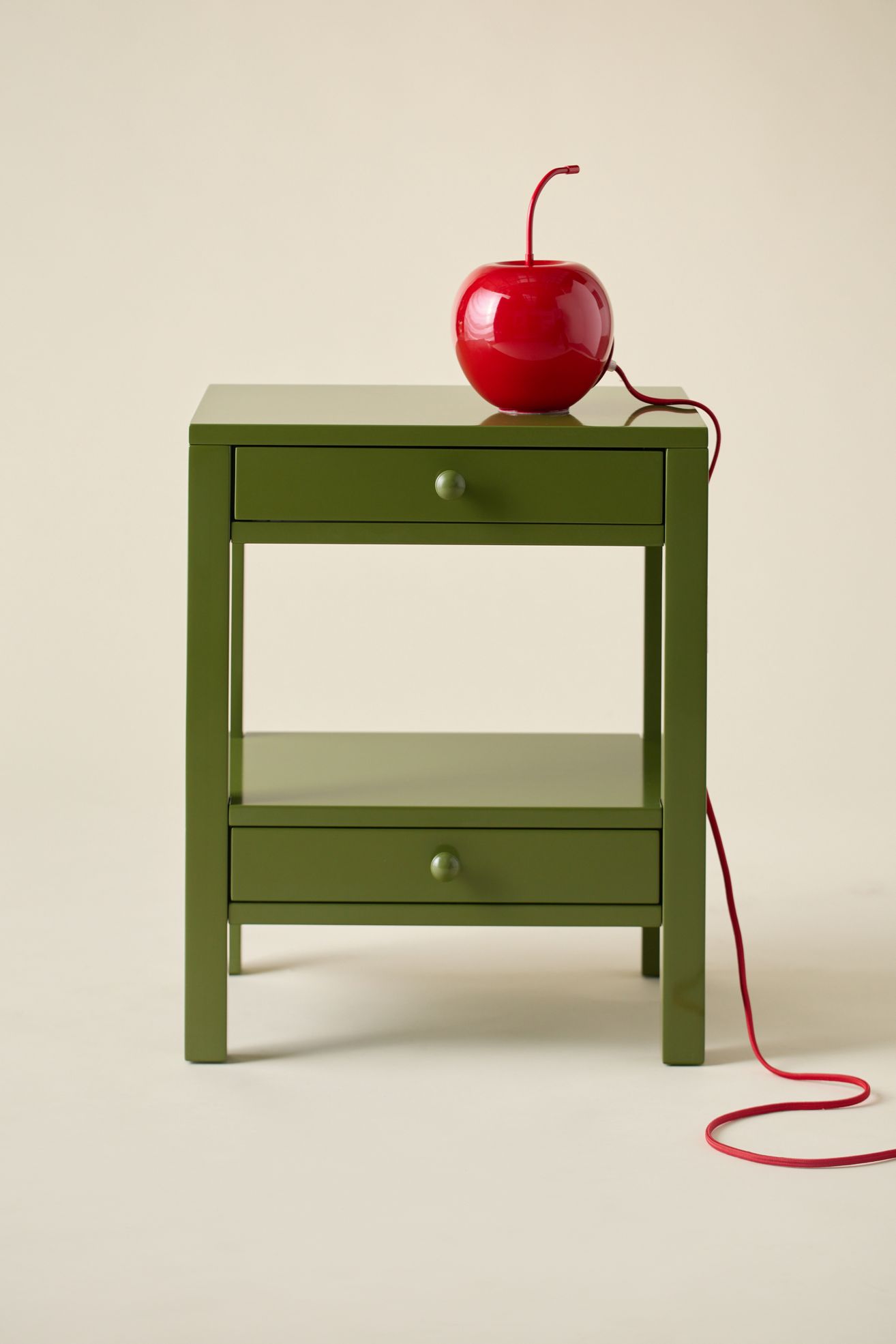 Romie 2-Drawer Storage Nightstand - Lichen, ONE SIZE