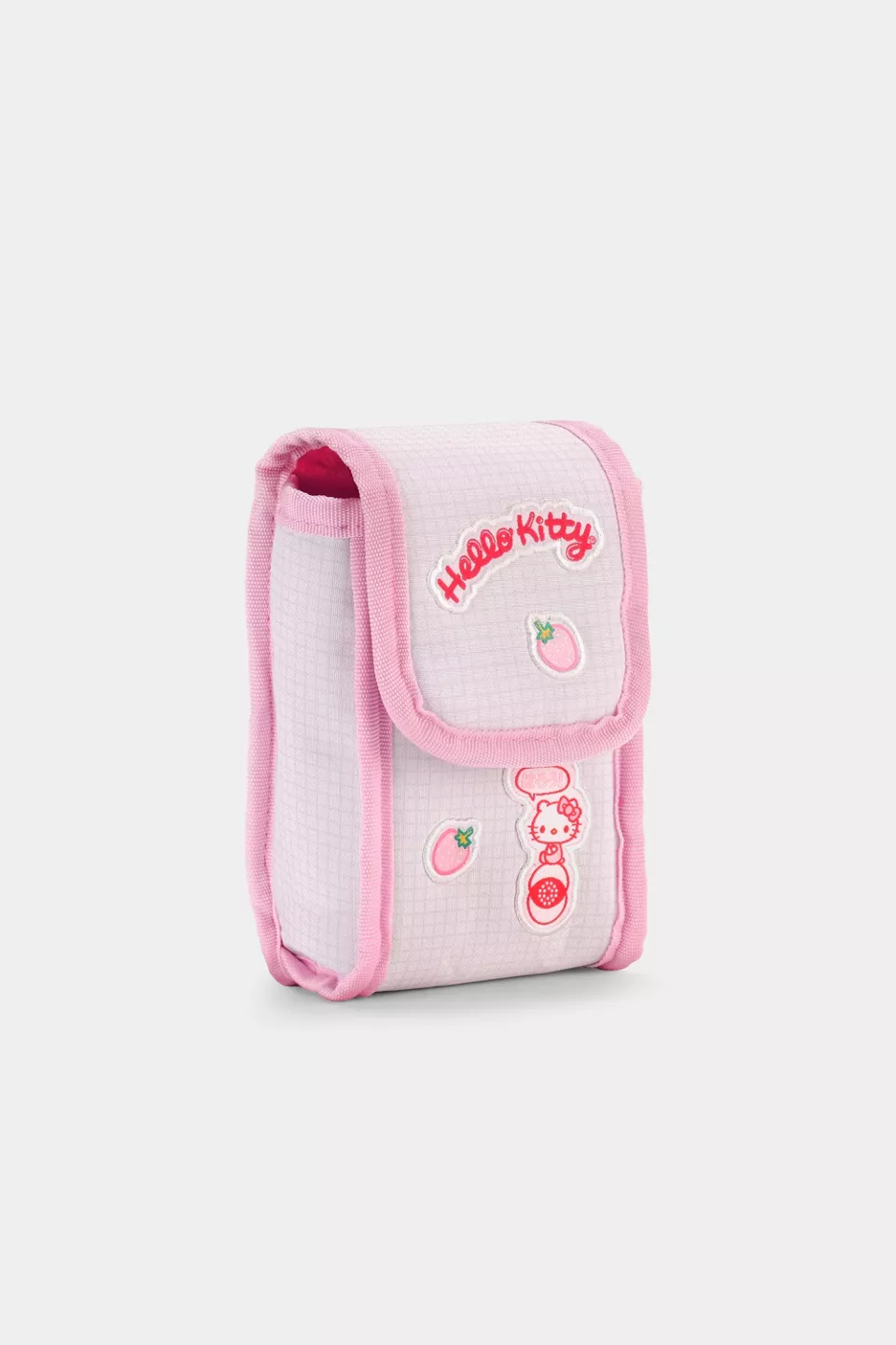 A pink camera case