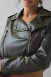 Azalea Wang Remy Butter Faux Leather Moto Jacket