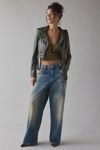 Azalea Wang Remy Butter Faux Leather Moto Jacket
