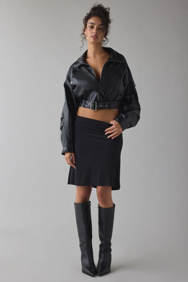 Blouson Moto Surdimensionné en Simili Cuir Beurre Papoose Azalea Wang #2
