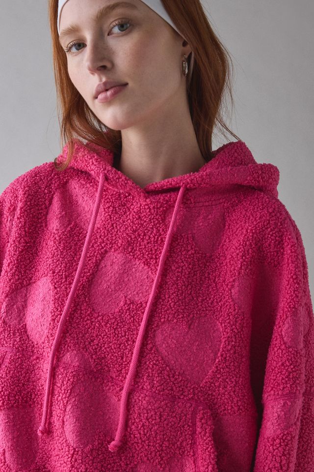 Out From Under Try Me Piled Fleece Printed Bubble Hoodie Sweatshirt #3
