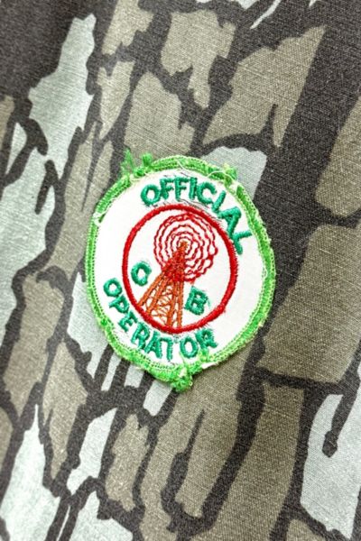 Vintage 1990's Trebark Patched Camo Jacket