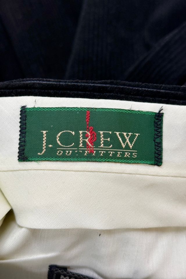 Vintage 1990's J Crew Oarman Black Corduroy Trousers #1