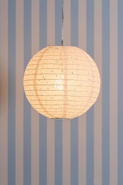 Lace Printed Round Paper Lantern Pendant Shade