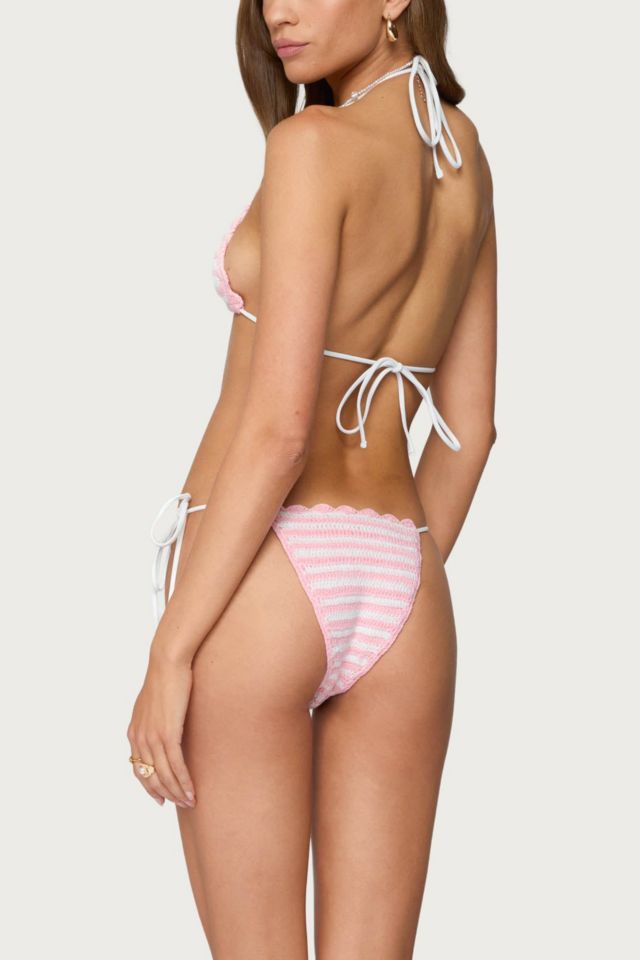 Edikted Azalea Crochet String Bikini Bottom #3