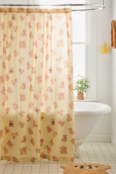 Bears Patterned Shower Curtain