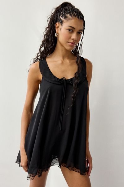 white christmas dresses Kimchi Blue Urban Outfitters Emmy Lou Chiffon Tunic Dress – White Chocolate  Couture main image 1