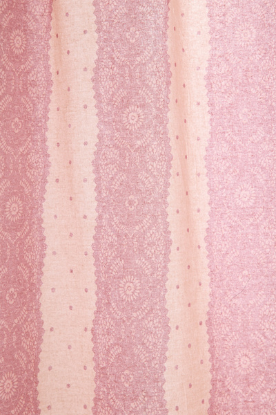 Lace Striped Patterned Shower Curtain