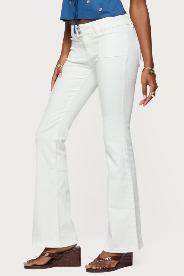 Edikted Mattea Low Rise Flared Jeans #3