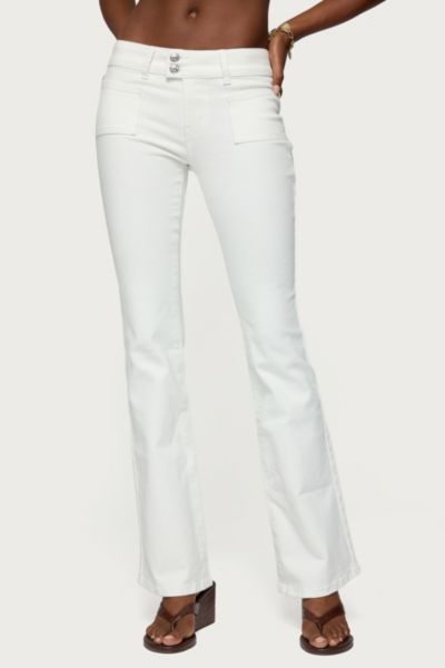 Edikted Mattea Low Rise Flared Jeans