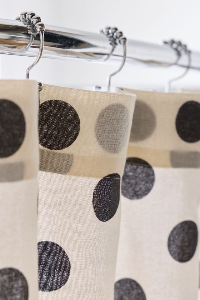 Polka Dot Patterned Shower Curtain #2