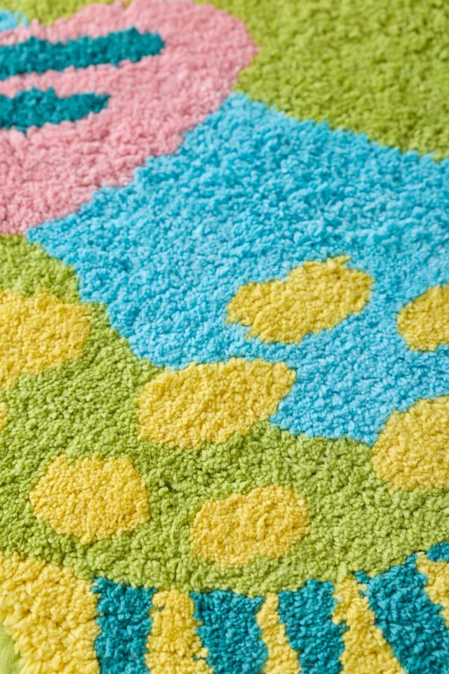 Gone Fishin’ Fish Shaped Tufted Bath Mat #2