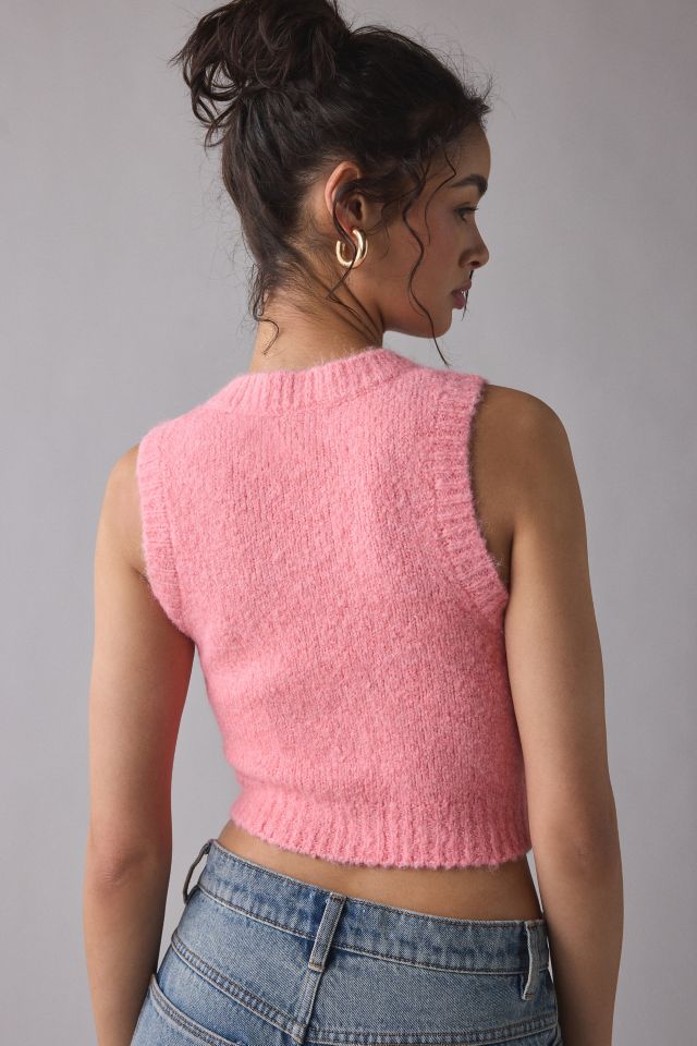 BDG Dealer V-Neck Cropped Sweater Vest #3