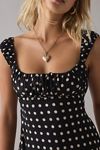 Kiss The Sky Arabella Polka Dot Babydoll Mini Dress