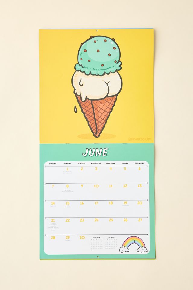 Butts On Things 2026 Wall Calendar #1