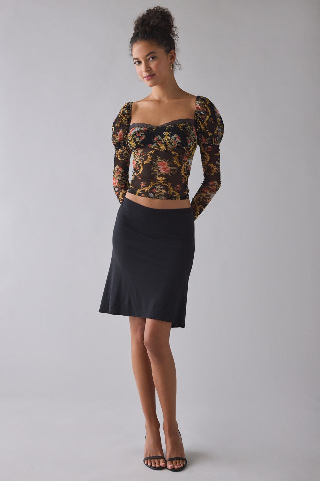 Kimchi Blue In The Dark Sheer Mesh Long Sleeve Top #2