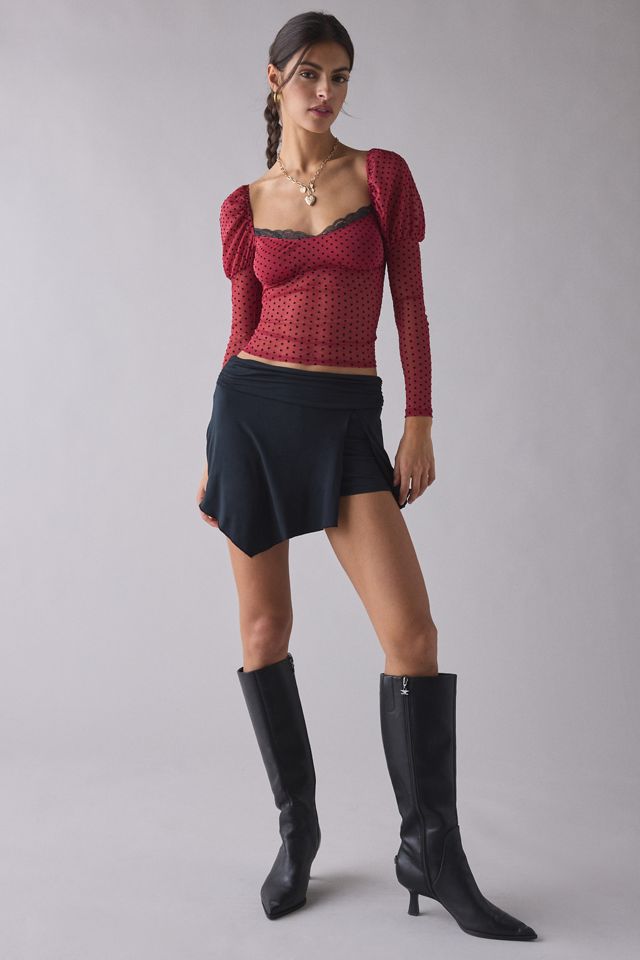 Kimchi Blue In The Dark Sheer Mesh Long Sleeve Top #2
