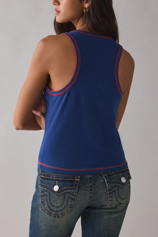 Yukon Trail Icon Applique Graphic Tank Top #2