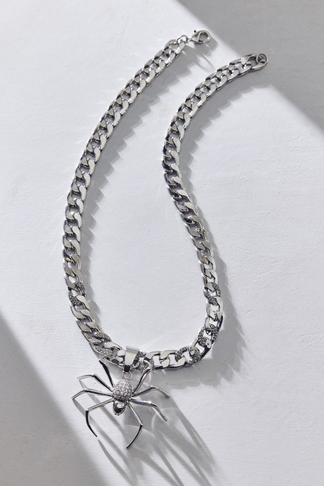 Collier Pendentif Araignée Pavé de Pierres du Rhin #1