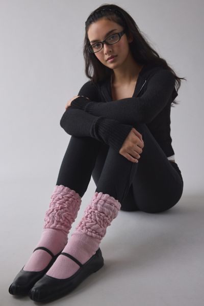 Urban Outfitters Isla Slouchy Crew Sock In Pink, Women's At  In Pink