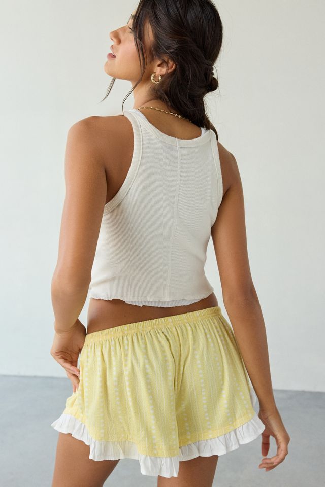 Out From Under Eat Your Heart Out Ruffle Pajama Shorts #2